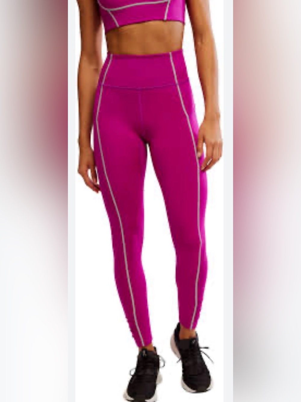 Free People FP Movement You’re A Peach Leggings Berry Blitz XL